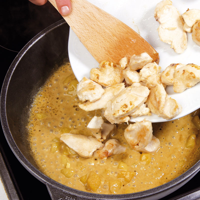 Curry-Geschnetzeltes mit Mango: Wikimeat